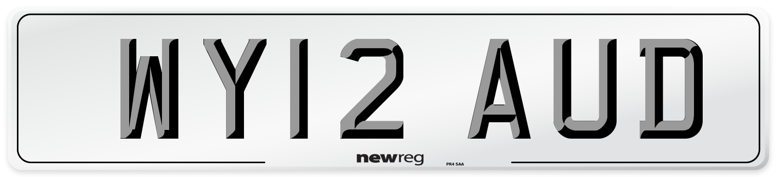 WY12 AUD Number Plate from New Reg